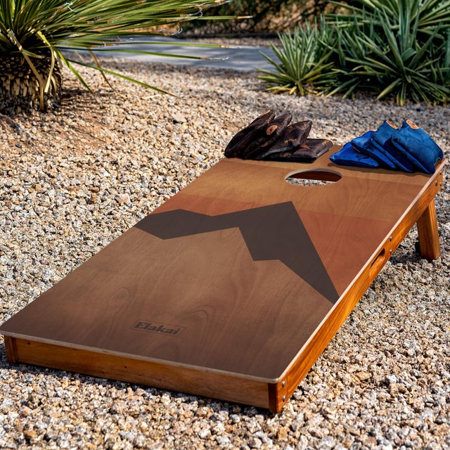 Retro Elakai Mahogany Pathfinder Cornhole Boards For Sale - Image 9 of 10