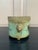 1950s 1950s Italian Neoclassical Tole Green & Gold Cachepot Planter Vase With Lion Heads For Sale - Image 5 of 8