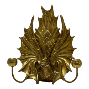 Antique Chinese Bronze Koi Fish Wall Sconce – Early 20th Century