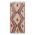 Vintage Moroccan Runner in White With Red Geometric Patterns, From Rug & Kilim For Sale