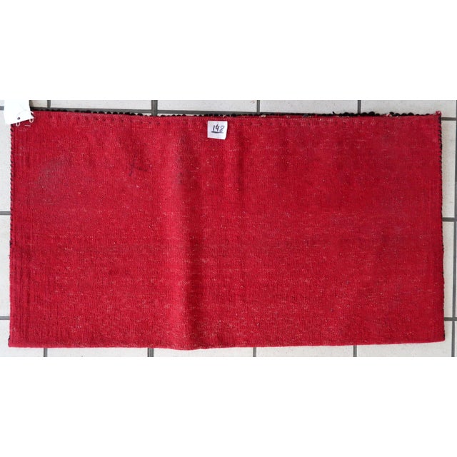 Navy Blue 1970s, Handmade Vintage Turkmen Tekke Salt Bag 1.4' X 2.7' For Sale - Image 8 of 8