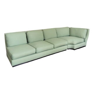 Four-Seater Two-Piece Modular Corner Sofa For Sale