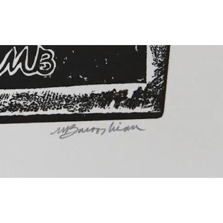 This etching, titled "Maestro," was created by the American artist, Martin Barooshian, in 1979. It is edition 125 and...