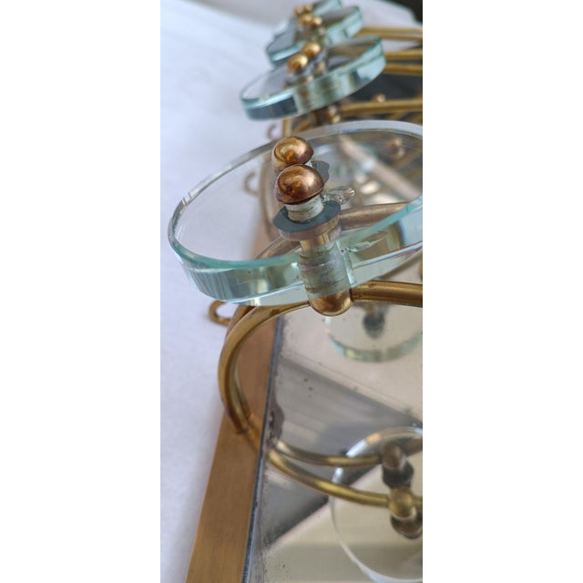 Vintage Wall-Mounted Coat Rack with Hat Rack in Brass, 1950s For Sale - Image 10 of 18