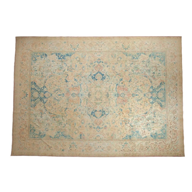 Vintage Distressed Bulgarian Polonaise Design Rug - 10' X 13'10" For Sale - Image 12 of 12