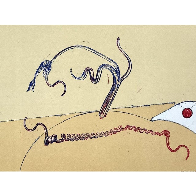 Max Ernst (1891-1976) Surrealist landscape, 1973 Original lithograph in colors Signed in the plate On vellum size 27.5 x...