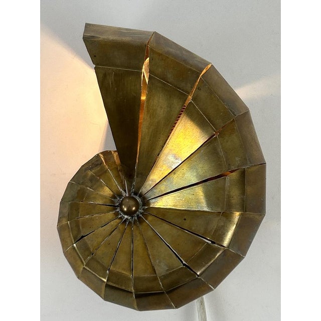 Gold Mid-Century Modern Brass Sconce from Natilius, Germany, 1960s For Sale - Image 8 of 18