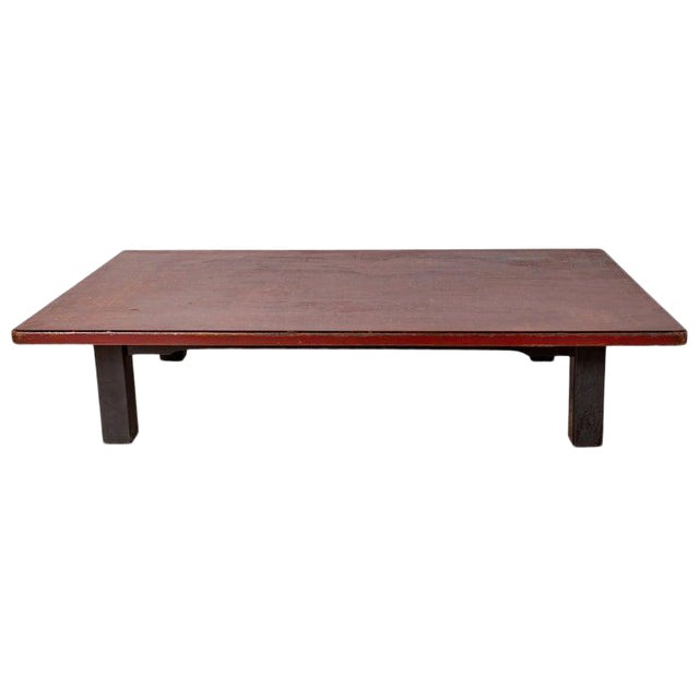 Japanese Taisho Period Lacquered Coffee Table | Chairish