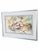 White 1989 Signed Abstract Floral Watercolor in New Silver-Tone Frame For Sale - Image 8 of 16