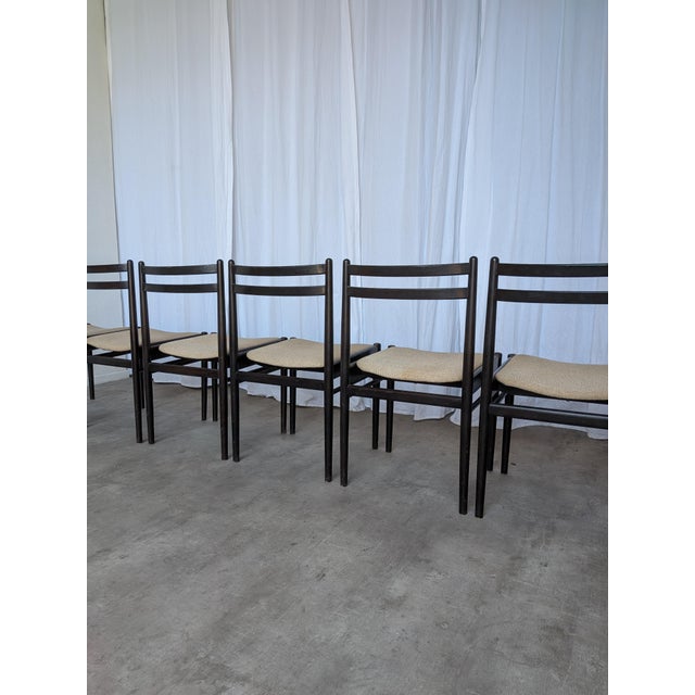 Vintage Dining Chairs in Beech Wood, 1970s, Set of 6 For Sale - Image 12 of 18