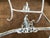 1960s Mid Century Vintage Salterini Wrought Iron Side Table Base –Intricate Leaf & Vine Design at Base Decorative Detail, Attrbuted For Sale - Image 5 of 5