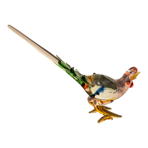 Murano Blown Glass Multi-Color Delicate Road Runner