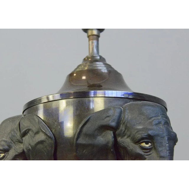 Early 20th Century Elephant Table Lamp For Sale - Image 6 of 10