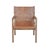 Mid-Century Modern Matthew Izzo Home Urban Leather Sling Chair For Sale - Image 3 of 3