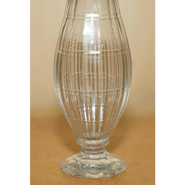 American Antique Cut Glass & Sterling Silver Sugar Shaker from William Moulson, 1844 For Sale - Image 3 of 10