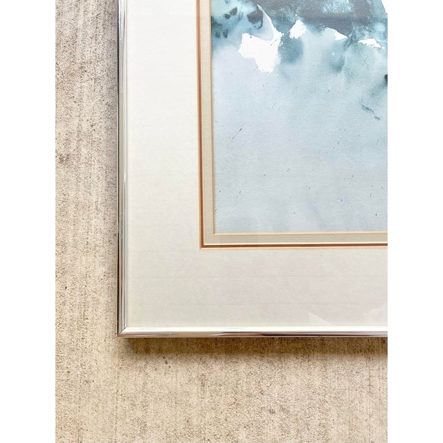 1980s 1980 Morten Solberg "First Winter” Framed & Signed Litho Print For Sale - Image 5 of 8