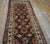 1870s Brown Geometric Tribal Antique North West Persian Rug 3'8" X 13'0" Knotted Wool Carpet For Sale - Image 4 of 10