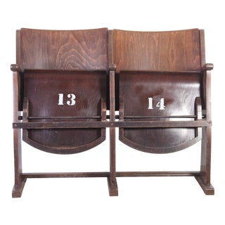 Vintage Cinema Bench from Ton, 1960s For Sale