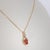 2020s 1.2Ct Padparadscha Sapphire Pendant With Earth-Mined Diamonds: Solid 14k Gold For Sale - Image 5 of 7