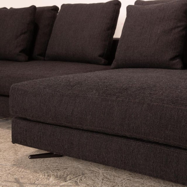 White Fabric Corner Sofa from Minotti For Sale - Image 5 of 9