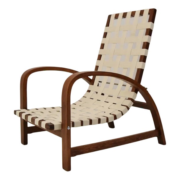 Art-Deco Adjustable Armchair by Jindrich Halabala, 1930s For Sale