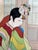 Pair Japanese Woodblock Prints La Mariee and Le Marie by Paul Jacoulet For Sale - Image 17 of 18