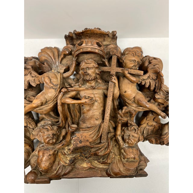18th Century, Spanish Baroque Carving the Resurrection of Jesus For Sale - Image 4 of 12