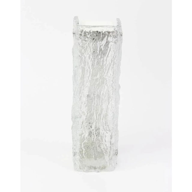 Large Murano Ice Glass Vanity Sconces by Kaiser, Germany, 1970s For Sale - Image 3 of 6