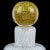 Seguso Vintage Murano Seguso White Ribbons Gold Leaf Stopper Italian Art Glass Perfume Vanity Bottle For Sale - Image 4 of 7