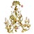 Metal Floral Roses Flower Chandelier in Porcelain, 1950s For Sale - Image 7 of 7