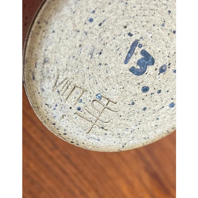 Small Mid-Century German Studio Pottery Vase by Walter Stürmer, 1960s For Sale - Image 10 of 12