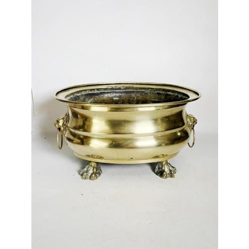 Champagne Cooler Plant Stand in Brass, France, 1950 For Sale - Image 4 of 13