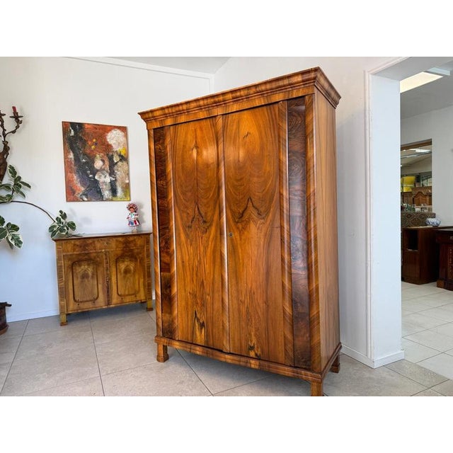 Biedermeier Hall Cupboard in Walnut Wood from Ifantik For Sale - Image 18 of 18