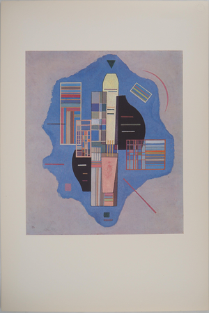 Vassily Kandinsky, Surrealist Guitar, Color Photogravure