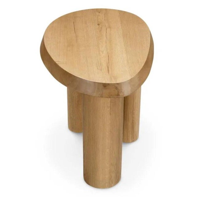 Vintage Oak Side Table For Sale - Image 6 of 8