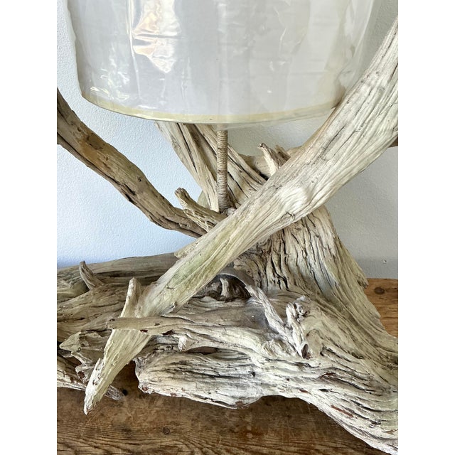 Late 20th Century Vintage Boho Driftwood Lamp For Sale - Image 5 of 12