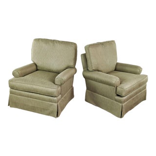 Flexsteel Upholstered Armchairs - a Pair For Sale