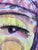 Contemporary Paintings by CL Auker, Mixed Media Colorful Face Triptych on Paper For Sale - Image 14 of 15