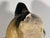 Yellow Antique Folk Art Chalkware Spotted Tabby Cat Figurine For Sale - Image 8 of 10