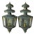 Antique/Vintage Pair of Solid Brass Patina Exterior Wall Lanterns / Sconces For Sale