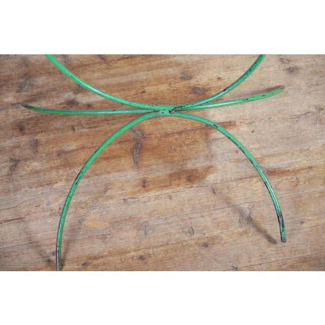 Mid-Century Green Steel Bar Flower Stand, 1960s For Sale - Image 9 of 11