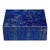 Lapis Lazuli Box Single Panel Whole Slab Top Italian Made No Dyes or Fillers For Sale
