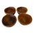 Vintage Mid-Century Benjamin & Medwin Wooden Salad Bowls, Made in Thailand – Set of 4 For Sale