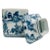 Blue & White Chinoiserie Ceramic Tissue Box Cover For Sale - Image 4 of 5