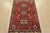 Farmhouse Shiraz Rug 3’9” X 5’3” Red Wool Vintage Tribal Hand-Knotted Oriental Carpet For Sale - Image 3 of 12