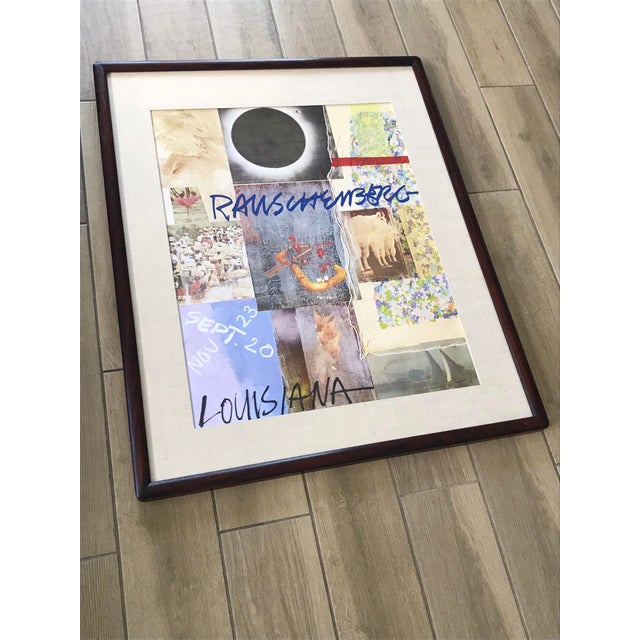 1980s Framed Robert Rauschenberg Exhibition Print, Denmark 1980 For Sale - Image 5 of 7