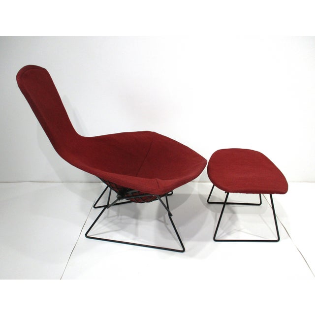 Mid-Century Modern Harry Bertoia Bird Lounge Chair and Ottoman for Knoll For Sale - Image 3 of 12