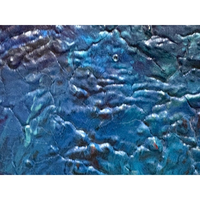 1980s Oil Painting - Ocean Blue For Sale - Image 10 of 13
