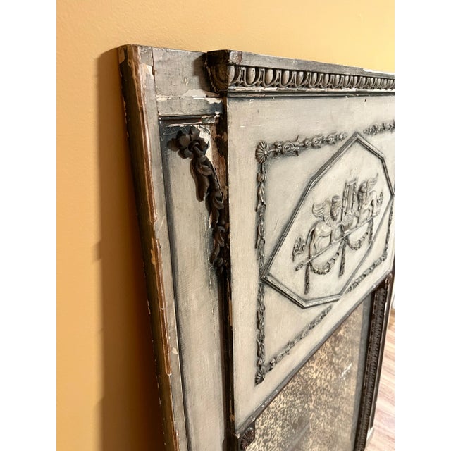 Traditional French Trumeau Mirror For Sale - Image 3 of 12