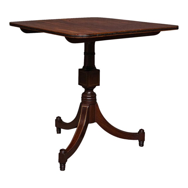 1820s Regency Antique Occasional Table, English, Tilt Top, Lamp, Wine, Empire Taste For Sale